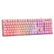 Deltaco Gaming GAM-021-RGB-P-DE keyboard USB QWERTZ German Pink