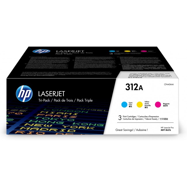 HP 312A 3x Dreifarbig LaserJet Tonerpatrone