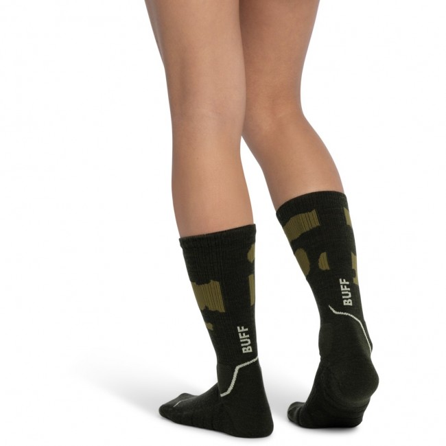 BUFF Merino MW Crew Socks MWC2 Beetle Socks, Green L