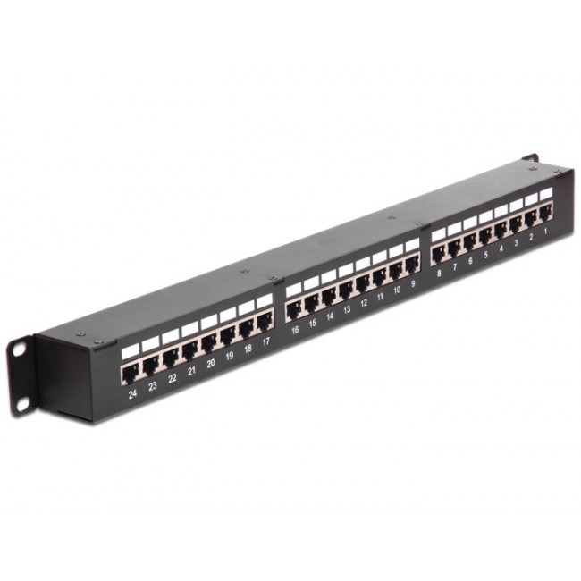 Patch Panel Cat6 Rack Mount 1U 44x44 mm