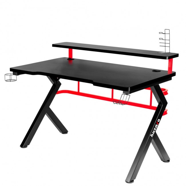 Huzaro Hero 5.0 computer desk Black, Red Huzaro Hero 5.0 computer desk Black, Red