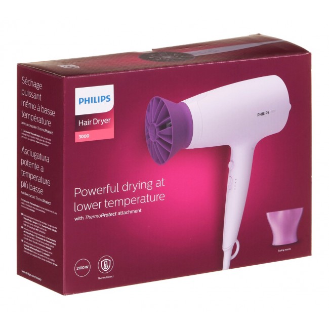 Philips 3000 series BHD341/10 hair dryer 2100 W Lilac Philips 3000 series BHD341/10 hair dryer 2100 W Lilac