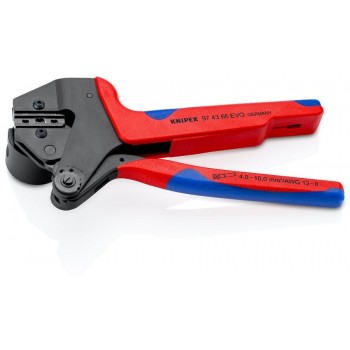 Crimping pliers for interchangeable dies