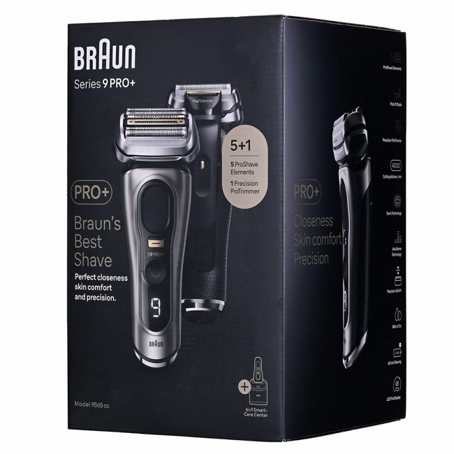 Braun Series 9 Pro+ 9565cc Wet & Dry Foil shaver Trimmer Metallic Braun Series 9 Pro+ 9565cc Wet & Dry Foil shaver Trimmer Metallic