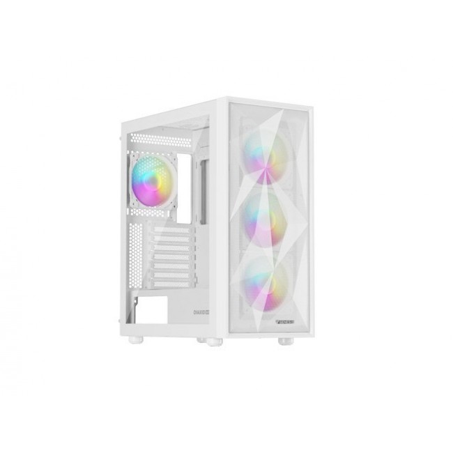 HOUSING GENESIS DIAXID 605 ARGB MIDI TOWER WITH USB-C WINDOW WHITE