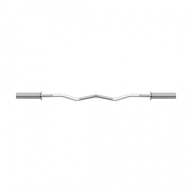 REBEL ACTIVE Olympic curl bar 50mm, Olympic barbell 120cm 6kg