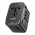 Power charger - Unitek 65W Universal Travel Adapter (P1122ABK01) | 1xUSB-A 3xUSB-C 1xAC
