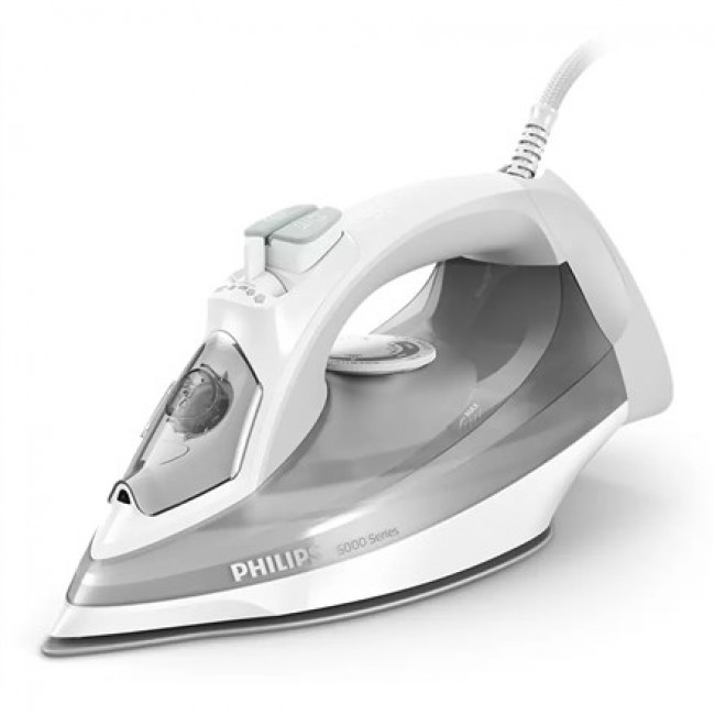 Philips 5000 series DST5010/10 iron Steam iron SteamGlide Plus soleplate 2400 W Grey, White