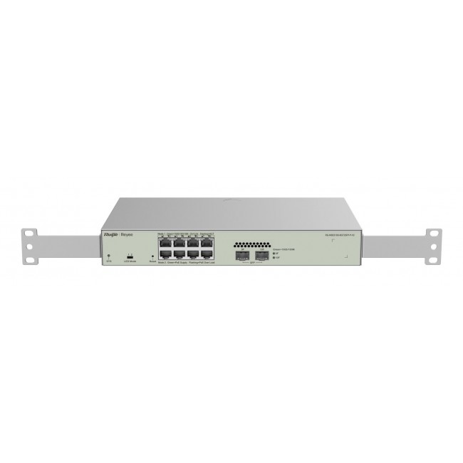 Ruijie Networks RG-NBS3100-8GT2SFP-P-V2 network switch Managed L2 Gigabit Ethernet (10/100/1000) Power over Ethernet (PoE) Metallic