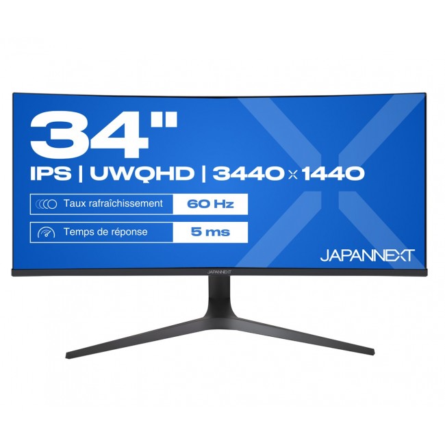 JAPANNEXT JN-IPS340UWQHD60C-C65W-HS-W computer monitor 86.4 cm (34