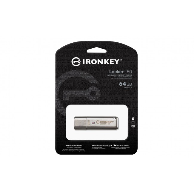 Kingston Technology IronKey 64GB IKLP50 AES USB, w/256bit Encryption