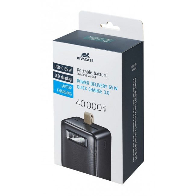 Rivacase VA1084 power bank Lithium Polymer (LiPo) 40000 mAh Black