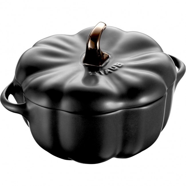 Mini Cocotte round pumpkin Staub - Black, 700 ml