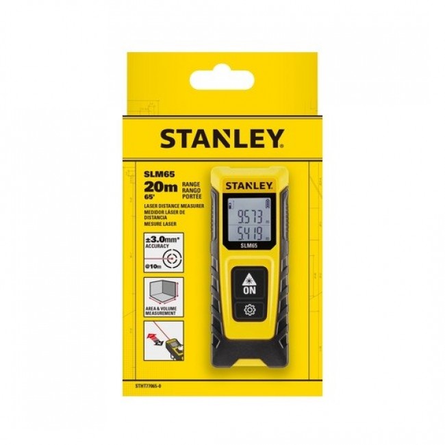 Stanley SLM65 Laser distance meter Black, Yellow 20 m Stanley SLM65 Laser distance meter Black, Yellow 20 m