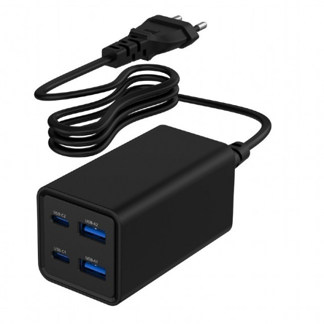 Gembird TA-UC-2A2C-PD65-01-BK mobile device charger Laptop, Smartphone Black AC Fast charging Indoor Gembird TA-UC-2A2C-PD65-01-BK mobile device charger Laptop, Smartphone Black AC Fast charging Indoor