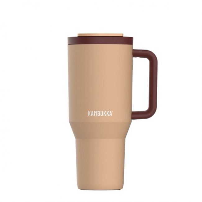 Thermal mug with telescopic straw Kambukka Rio Tumbler 950ml Almond Dream Thermal mug with telescopic straw Kambukka Rio Tumbler 950ml Almond Dream