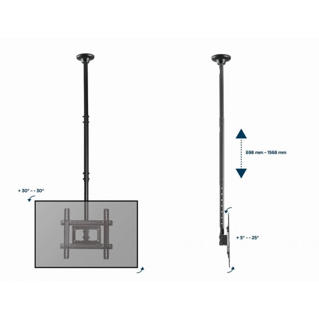 Gembird CM-70ST-01 TV mount/stand 177.8 cm (70 Gembird CM-70ST-01 TV mount/stand 177.8 cm (70