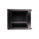 Extralink Rackmount cabinet 9U 600x600 Black wall mounted