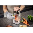 GEFU 10761 manual grater/spiralizer Box grater Black, Silver