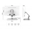 JAPANNEXT JN-IPS2152FHDR-C65W-FLD-T computer monitor 54.6 cm (21.5
