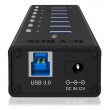 ICY BOX IB-AC618 USB 3.2 Gen 1 (3.1 Gen 1) Type-B 5000 Mbit/s Black