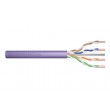 Installation cable DIGITUS cat.6, U/UTP, Dca, AWG23/1, LSOH, 305m, purple, cardboard