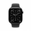 Apple Watch Series 11 GPS + Cellular 42mm Slate Titanium Case with Black Sport Band - M/L