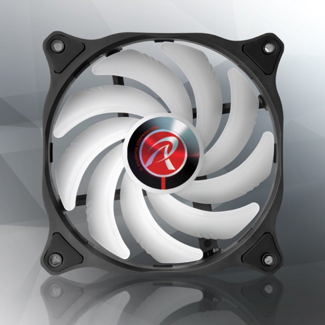 RAIJINTEK EOS 12 RBW ADD Motherboard, Processor Fan 12 cm Black, White 2 pc(s)