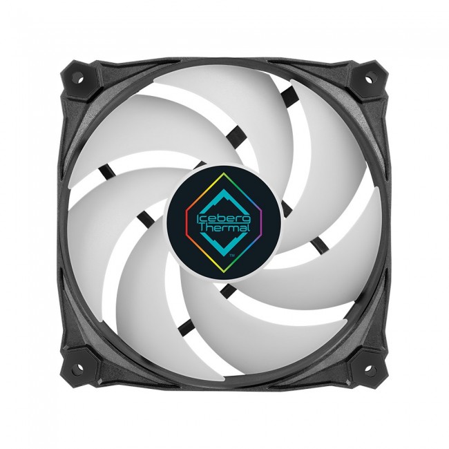 Iceberg Thermal IceGALE Lightning ARGB Computer case Fan 12 cm Black 3 pc(s) Iceberg Thermal IceGALE Lightning ARGB Computer case Fan 12 cm Black 3 pc(s)