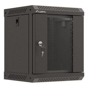 Lanberg WF11-3306-10B rack cabinet 6U Wall mounted rack Black
