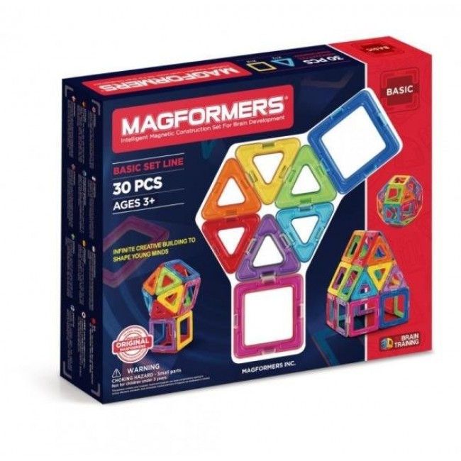 MAGFORMERS 005-701005 BASIC SET LINE - 30 ELEMENTS