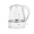 TEESA Electric Kettle, Glass, 1650 W, White, 1 L