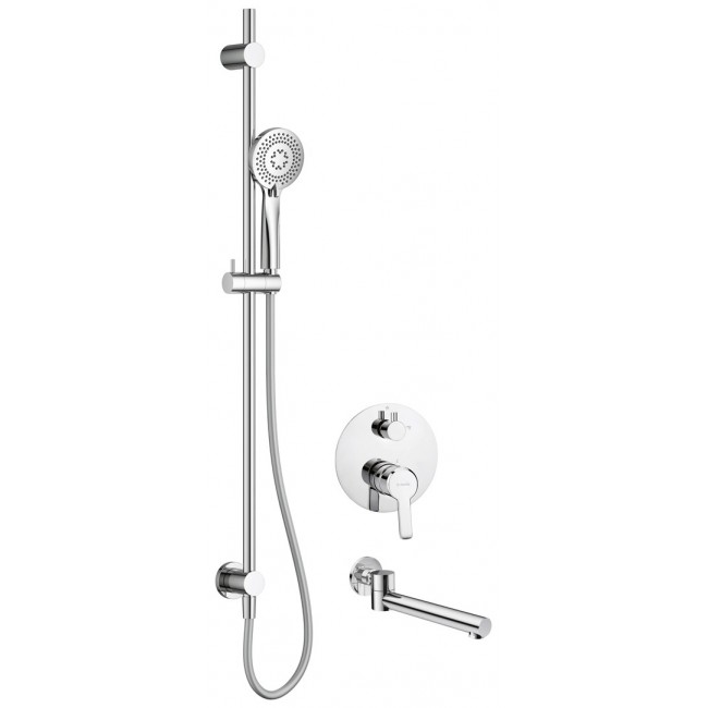 Concealed shower set with bath spout Concealed shower set with bath spout