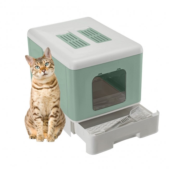FERPLAST Sahara Green - cat litter box - 52 x 39 x 40cm