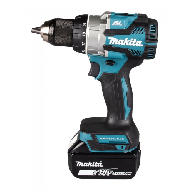 Makita DDF489RTJ power screwdriver/impact driver 1800 RPM Black, Blue, Steel