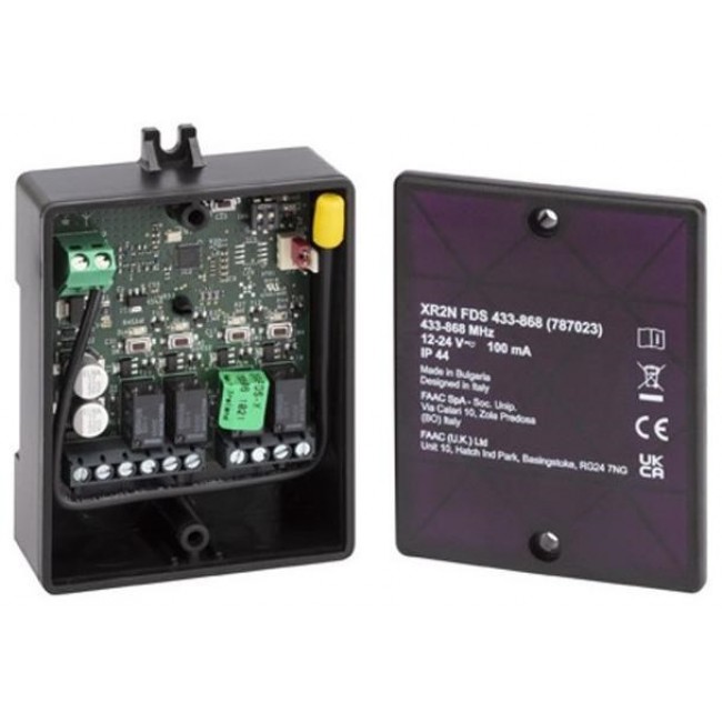 Sterownik/radioodbiornik FAAC XR2N FDS 433-868 2-kana owy uniwersalny (787023)