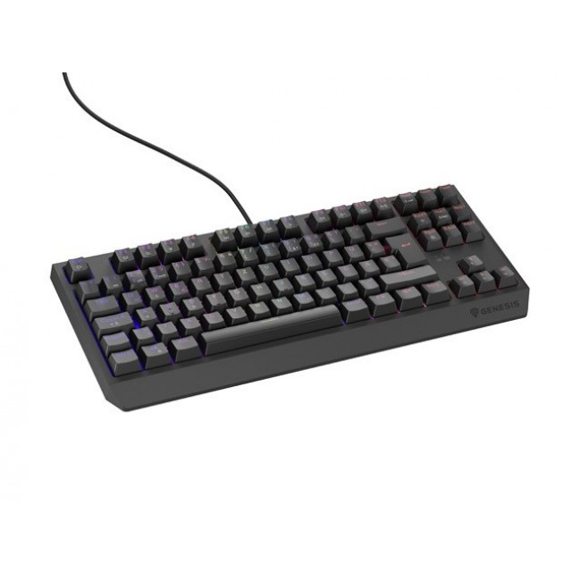 GAMING KEYBOARD GENESIS THOR 230 TKL DE RGB MECHANICAL OUTEMU RED BLACK HOT SWAP