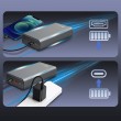 Extralink Powerbank EPB-126 20000mAh Silver Power bank, 45W PD, USB-C
