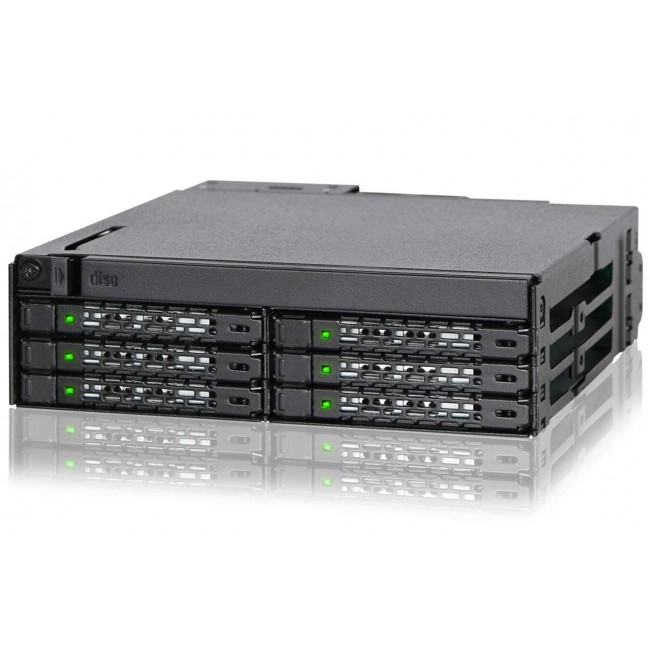 Icy Dock MB606SPO-B drive bay panel Black