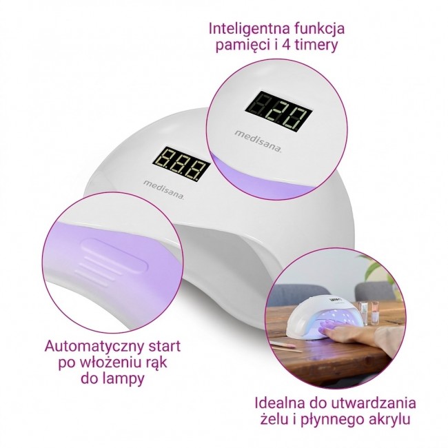 Medisana ND 880 UV/LED nail lamp White