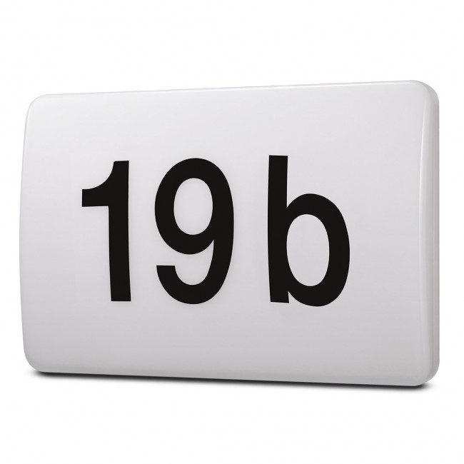 Maclean LED lamp, house number, with twilight sensor, white, 12W, IP65, neutral (4000K), 950lm, MCE292 W