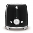 Smeg TSF02BLEU Toaster, 4 slice, black, metal body