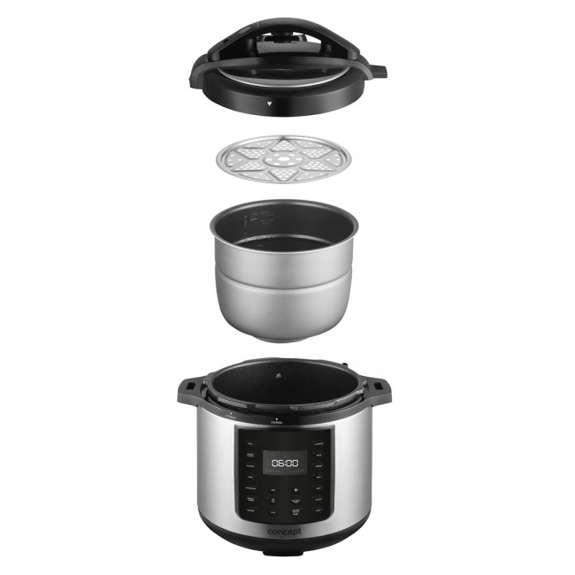 Concept CK8001 multi cooker 5.6 L 1000 W Black, Stainless steel