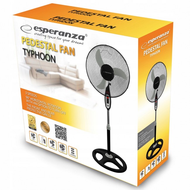 Esperanza EHF002KE household fan Black Esperanza EHF002KE household fan Black