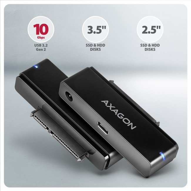 Axagon ADSA-FPX USB-C 10Gbps FAST PORT X adapter for 2.5 Axagon ADSA-FPX USB-C 10Gbps FAST PORT X adapter for 2.5