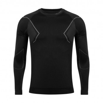 Men's thermoactive sweatshirt Alpinus Active Base Layer black-gray GT43189 S