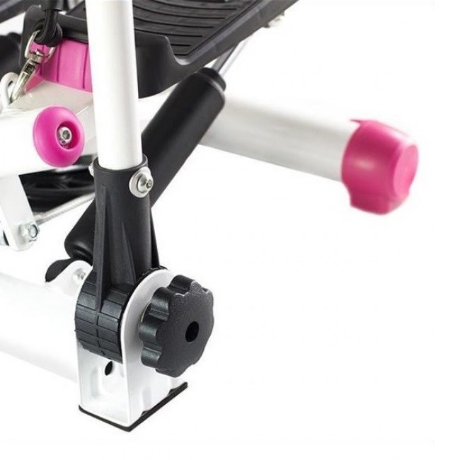Pink diagonal stepper with movable arms and cables HMS S3085 Pink diagonal stepper with movable arms and cables HMS S3085