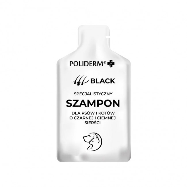 JM SANTE Poliderm Black - shampoo for dog and cat - 15 ml