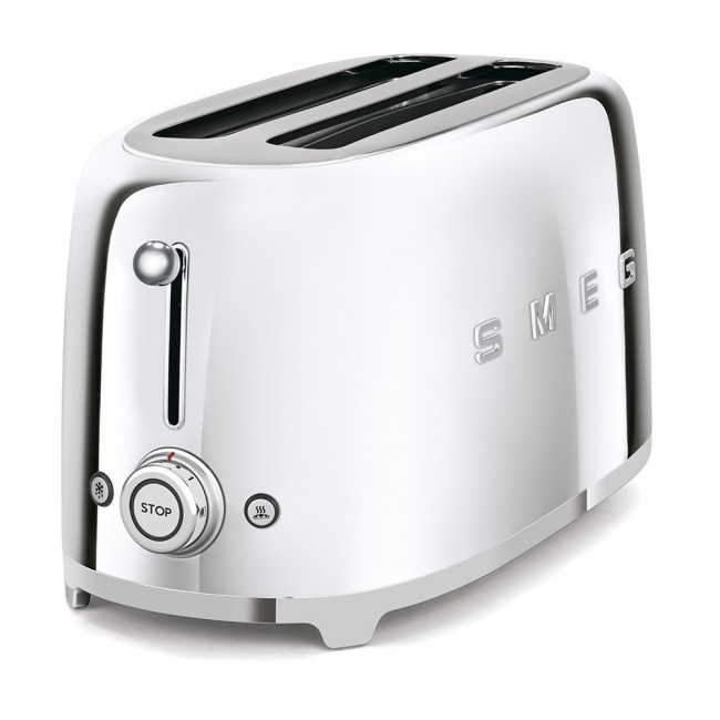 toaster 4 slices chrome