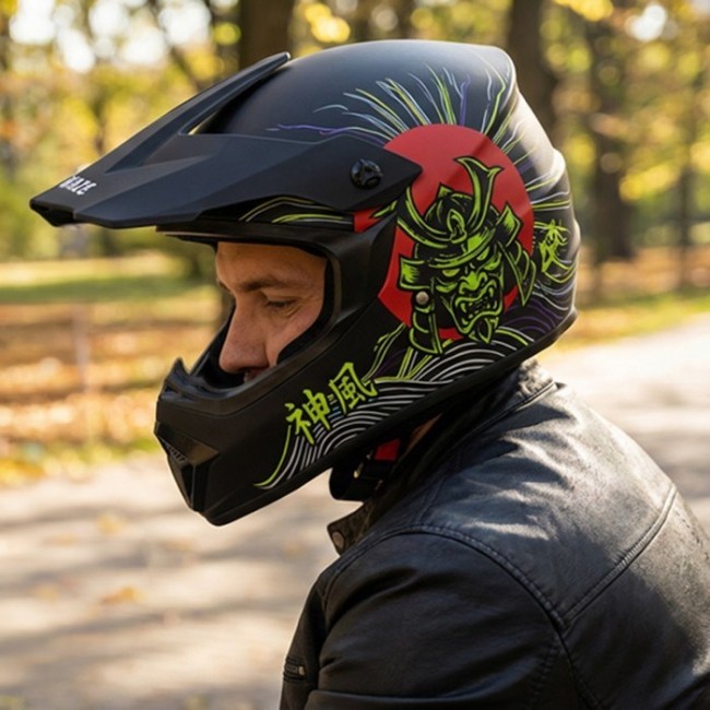 Full-face helmet Kamikaze Tokyo Drift AKC208 size L